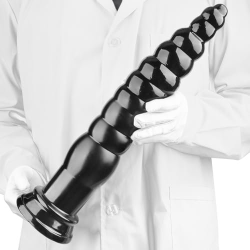 Jixaxe 44cm Riesen Dildo Analdildo Soft Analkugeln XXL Realistischer Penis Analdildo Frauen Analplug mit Saugnapf Butt Plug Anus Dilatator Masturbation Sex Spielzeug Männer Prostata Stimulation (L)