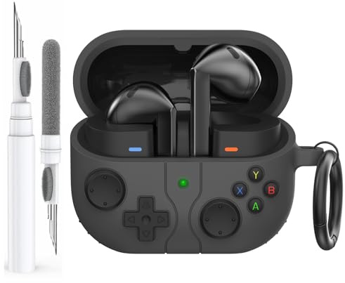 AhaStyle Silicone Case for Samsung Galaxy Buds 3 FE (2025) / Buds3 / Buds3 Pro (2024) with Cleaning Kit Retro Handheld Game Console Design Skin Cover for Samsung Galaxy Buds3 Series