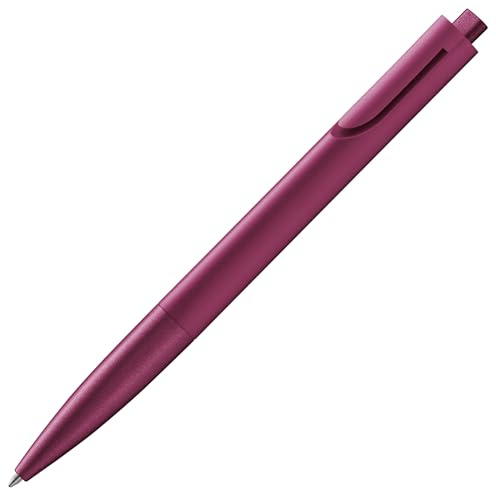 Lamy noto burgundy penna a sfera - penna a sfera con fusto triangolare in plastica - la clip emerge dal contorno del fusto - ricarica di grande capacità M 16 in larghezza linea M in nero inclusa
