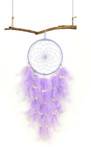 Viola Acchiappasogni, LINTRA Semplice e Raffinato Acchiappa Sogni può Essere Appeso Grande Dreamcatcher Adatto per la Decorazione Domestica e per le Feste