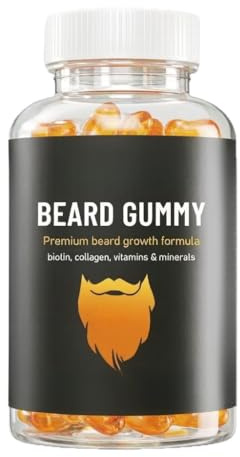 Gomme crescita barba uomo multivitaminiche