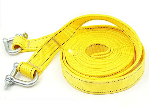 Cuerda, Cuerda de Remolque for automóvil 5 toneladas y Metros, Cuerda tracción for vehículos Todoterreno, con, Correas Resistentes