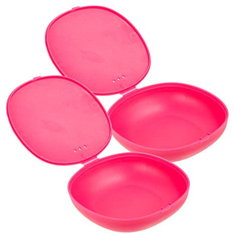 GLEAVI Menstruationsbecher Aufbewahrungsbox 2 Stück Kompakte Reisebox Aus Kunststoff Für Saubere Und Staubfreie Periodentassen 3.35 Zoll X 3.35 Zoll X 0.79