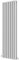 Radbliss Oval Column Vertical Radiator 1600x472mm White Double Central Heating Upright Tall Designer RAD