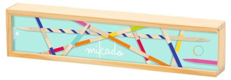 moses. Mikado, Kinderspiel für zuhause und unterwegs, Outdoor Reisespiel in kompakter Holzbox, Zeitloser Spieleklassiker für Kinder ab 4 Jahren