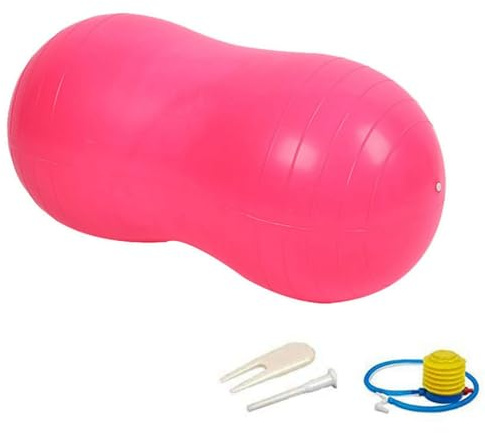 Rurunklee Palla da ginnastica con arachidi, terapia/fisio, palla da fitness, doppia palla per yoga, pilates, palla per , palla per allenamento