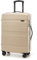 WITTCHEN Valigia Media Trolley Valigia Rigida in ABS Valigia Bagaglio Valigie con 4 Ruote Serratura a combinazione Maniglia telescopica Comodo Line Beige