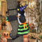 Halloween Decoracion, Decoración de Brujas de Halloween Decoración de Brujas Estrellándose de 37 Pulgadas Decoración Halloween Exterior para Troncos de árboles al Aire Libre o Puertas Pilares(Verde)