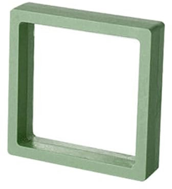 LXHZSY Schweberahmen 3 Stück 3D-PE-Film-Schmuck-Aufbewahrungsbox, schwimmende Rahmen, transparenter Behälter, Rack for Ring, Halskette, Armband, Ohrring, Stempel(Green-7cm,9cm)