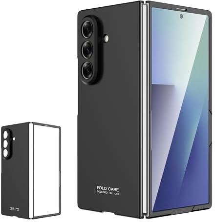 Anoowkoa for Samsung Galaxy Z Fold 7 Case Thin Premium Matte Slim Hard PC Protective Phone Cases for Samsung Z Fold 7 Skin-Feeling Military Grade Protection Anti- Fingerprint-Black