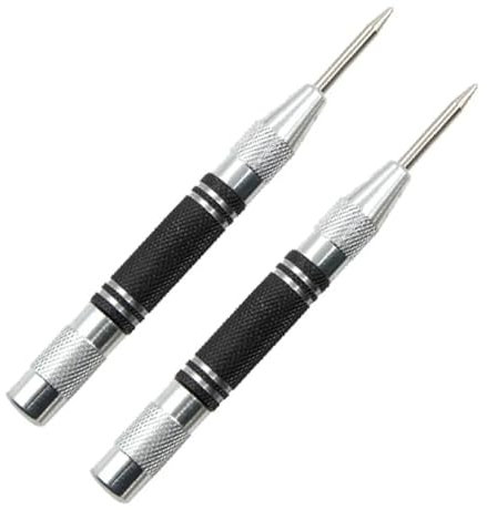 Punzón central automático tipo resorte, herramienta de perforación de centrado de vidrio, para romper ventanas, 2 unidades