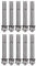 Healifty 10Pcs Stainless Steel Expansion Bolts with Nuts and Washers External Sleeve Anchor for Pool Safety Cover and Masonry Applications