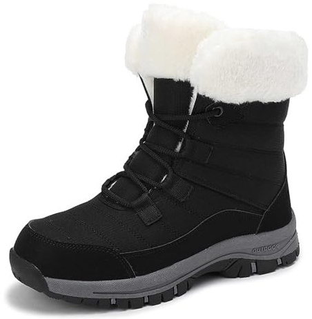 Apres Ski Femme Bottes De Neige Botte Chaussures Hiver Chaude Pour Bottine Glacia Barefoot Raquette Fourrée D'hiver Bottines Grand Froid Fourrées Fourrees Après-Ski Boots Imperméable Apres-Ski