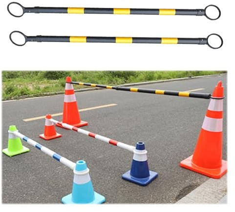 WEKONUMEX Conos de tráfico retráctiles, Conos de tráfico Multicolores (Paquete de 2), 1,2 a 2 m