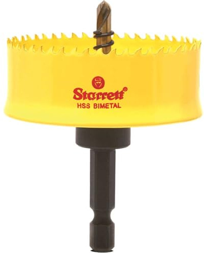 Starrett HSS Bi-Metal Hole Saw - CSC51 Cordless Smooth Cutting Hole Saw - For Wood Plastics Steel Various Materials - 51mm