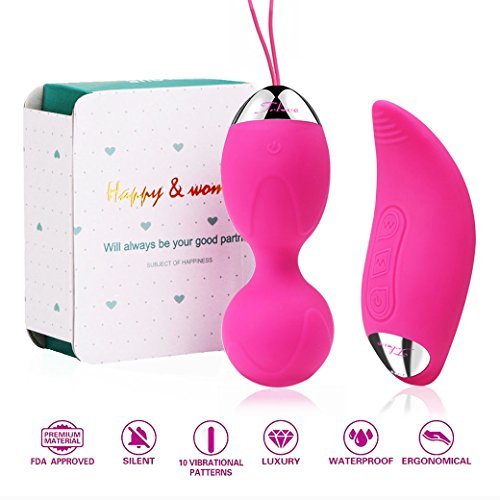 UOVO VIBRANTE 10 m Télécommandé vibratore per donna o Coppia, 10 Frequenze, impermeabile, USB Ricaricabile Rosso