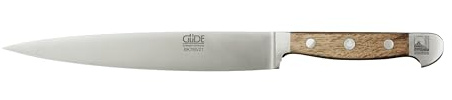 Güde Solingen - Cuchillo jamonero forjado, 21 cm, madera de roble de Balkhauser Kotten, ALPHA-BALK - Cuchillo de Trinchar, doble virola, Hecho a mano en Alemania