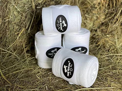 TGW RIDING Polo-Beinbandagen, 4 Stück, weiß