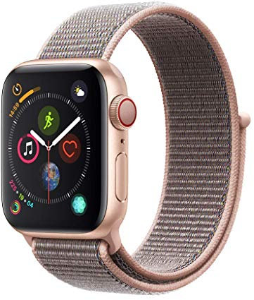 Apple Watch Series 4 40mm (GPS + Cellular) - Boîtier En Aluminium Or Avec Boucle Sport Pamplemousse (Reconditionné)