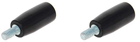 Othmro 2pcs Tournant Volant Machine Poignée Tournante BlackM6Male Tige Filetée pour Fraiseuse