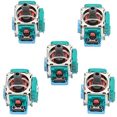 Dpofirs 5pcs Analog 3D Joysticks Replacement for PS5 Controller, 3D Analog Sensor Wheel Thumb Sticks Joystick Rocker Module Replacement for PS5 Gamepad
