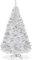 SOARS Weihnachtsbaum künstlich 150/180/210/240cm, Tannenbaum PVC künstlich mit Metallständer, Weihnachtsdeko Kunstbaum Christbaum, Weiß (240cm)