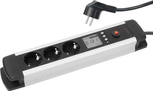 Multiprise 3 prises avec wattmètre et écran LCD [revolt]