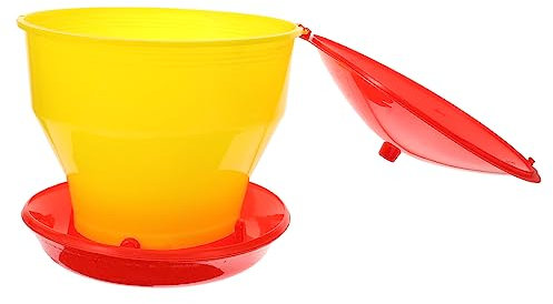 SEWOART Geflügel Futterautomat Kunststoff-hühnerfutterautomat Automatischer Futterspender Für Hühner