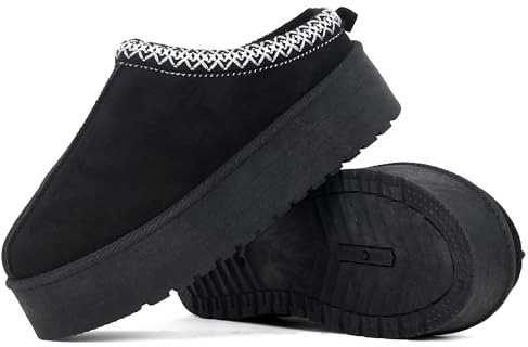 Nexsus Plus Women’s Lightweight Platform Slippers – Memory Foam Suede Slip-On Comfort Shoes for Indoor & Outdoor Wear, Cozy Warm Non-Slip House Slippers