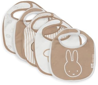 Lot de 5 bavoirs imperméables Miffy Heads - Jollein