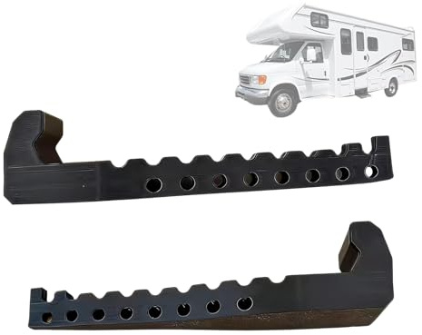 Stendibiancheria portatile – 2 pezzi gancio di installazione rapida | di montaggio per guida esterna camper camper | Heavy Duty SUV Caravan lavanderia bar | Strumento di aerazione da viaggio
