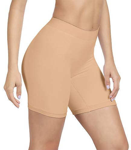 SIHOHAN Cycliste Femme sous Jupe Short sous Robe Short Cycliste Legging Court Panty Anti frottement Shorty(Beige,XXL)