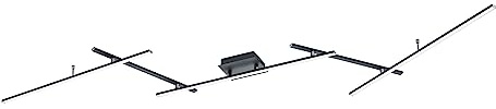Trio, Plafón, Arvin incl. 1 x LED,SMD,22,0 Watt,2700-6500K,2600 Lm. incl. 1 x LED,SMD,8,0 Watt, Cuerpo: Metal, estera negra A:245,0cm, L:50,0cm, A:8,5cm Interruptores separados,