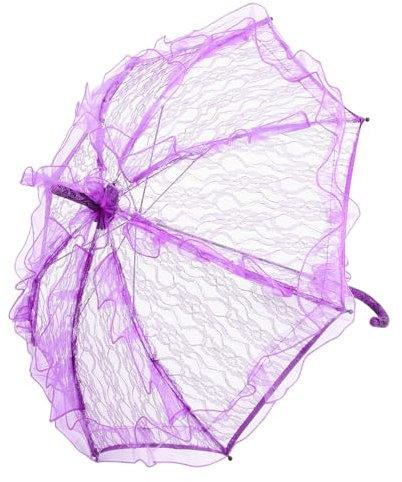 PACKOVE Lace Hochzeitsparasol Eleganter Spitzen-regenschirm Für Braut Tanzfotografie Festliche Anlässe Leicht Und Tragbar Für Hochzeiten Bühnenaufführungen Und Fotoshootings