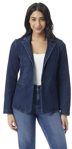Gloria Vanderbilt Womens Single Button Front Fitted Blazer Standard