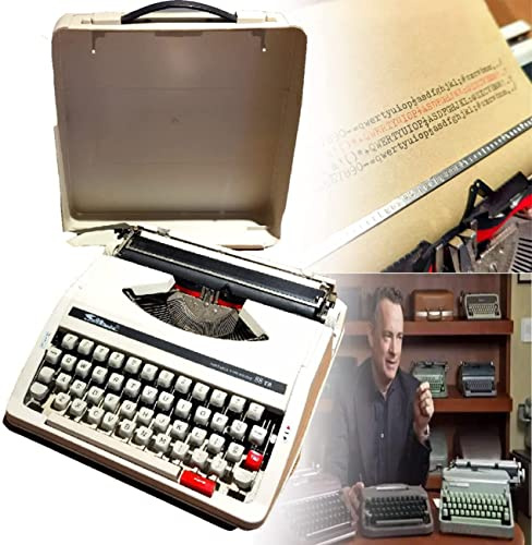 Manuell skrivmaskin, bärbar skrivmaskin i vintagestil, för författare och litterära älskare