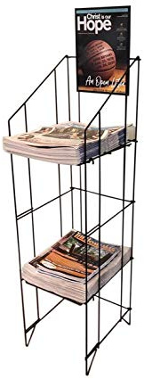 FixtureDisplays® Wire Newspaper Rack Magazine Stand Magazine Rack 1112-912
