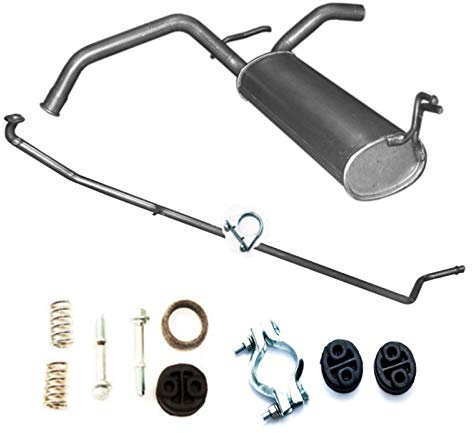 Auspuff Autoteil von Polmostrow ENDSCHALLDÄMPFER MITTELROHR Citroen C1 1.0i -12V mit Montageware