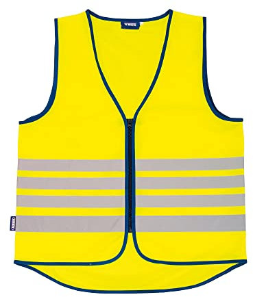 ABUS Warnweste Lumino Reflex Vest - Sicherheitsweste für bessere Sichtbarkeit bei Tag und Nacht - für Erwachsene - mit Reißverschluss - Größe M