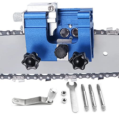 GDWD Affilacatene per Motosega, Affila Catena Motosega, Manuale Chainsaw Chain Sharpening Jig, Portatile Affilatrice Catena Motosega per tutti i tipi di motoseghe elettriche