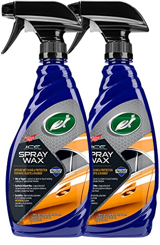 Turtle Wax 53878 ICE Spray Wax, Ultimate High Shine Wax Finish, For Use on Car Paint, Trim and Plastics, Safe for Motorcycles, RV's, Trucks and More, 20 oz. (Pack of 2)