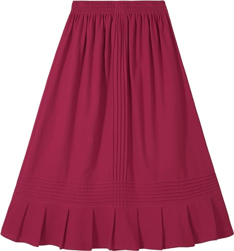 YZXDORWJ Mexican Skirt for Women Fiesta Party Skirt Traditional Dannce Dress Cinco de Mayo Skirt (S, 63SR)