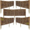 WEECO Lot de 5 bordures en osier, longueur 100 cm, hauteur 30 cm, pour parterre et pelouse, clôture à planter dans le sol, parfaite pour le jardin, délimitation naturelle, 100 x 30 cm
