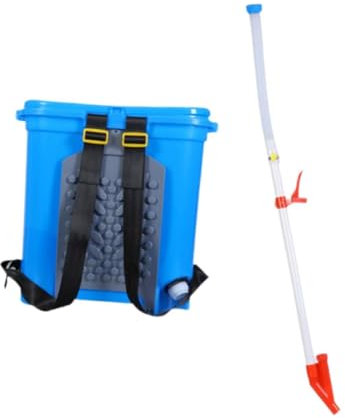 Dualoai Épandeur D'engrais Manuel 25L Dispositif D'engrais Distributeur D'engrais épandeur D'engrais Multifonctionnel pour Légumes Maïs, Un Seul Trou