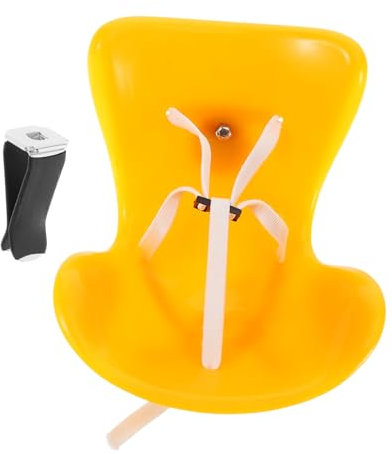 TOYANDONA Puppensicherheitssitz Mini Puppe autositz Buggy Puppen autositz Puppen Auto Sitz Kindersitz Puppenzubehör Autositz für Puppen Puppenautositz Plastik Orange