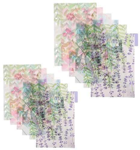 GRIRIW Intercalaires Classeur PP Transparent Coloré Onglets Indexés pour Organisation Rapide Lot Séparateurs Pages Durables