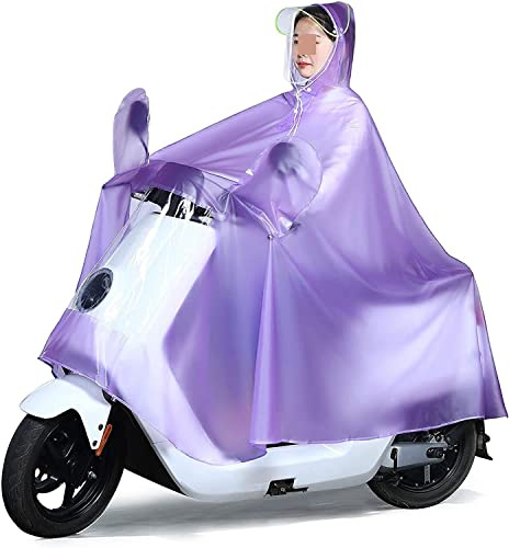 utomhusskydd, Regn Poncho Cykling Cape Regnjacka Jacka Capes Regnhuva(Purple)