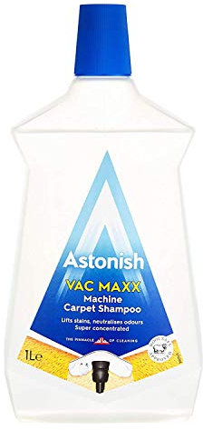 Astonish Vac Maxx Electric Machine Carpet Shampoo 1 Litre (Three Bottles)