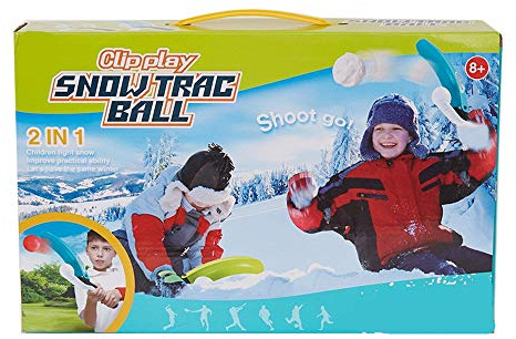 COLORTREE Snow Trac-Snowball Maker and Slingshot Winter Playing with Snow Plastic Tools Beach Toys