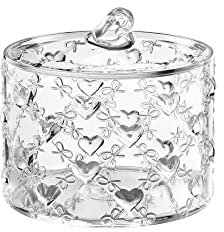 Guzzini Contenitore Piccolo con Coperchio Love, Trasparente, Ø10.7 x h11 cm